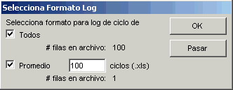 Life Cycle Log Format Dialog