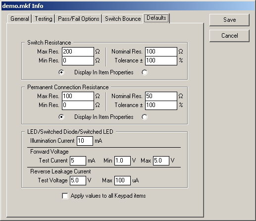 Edit Info Window